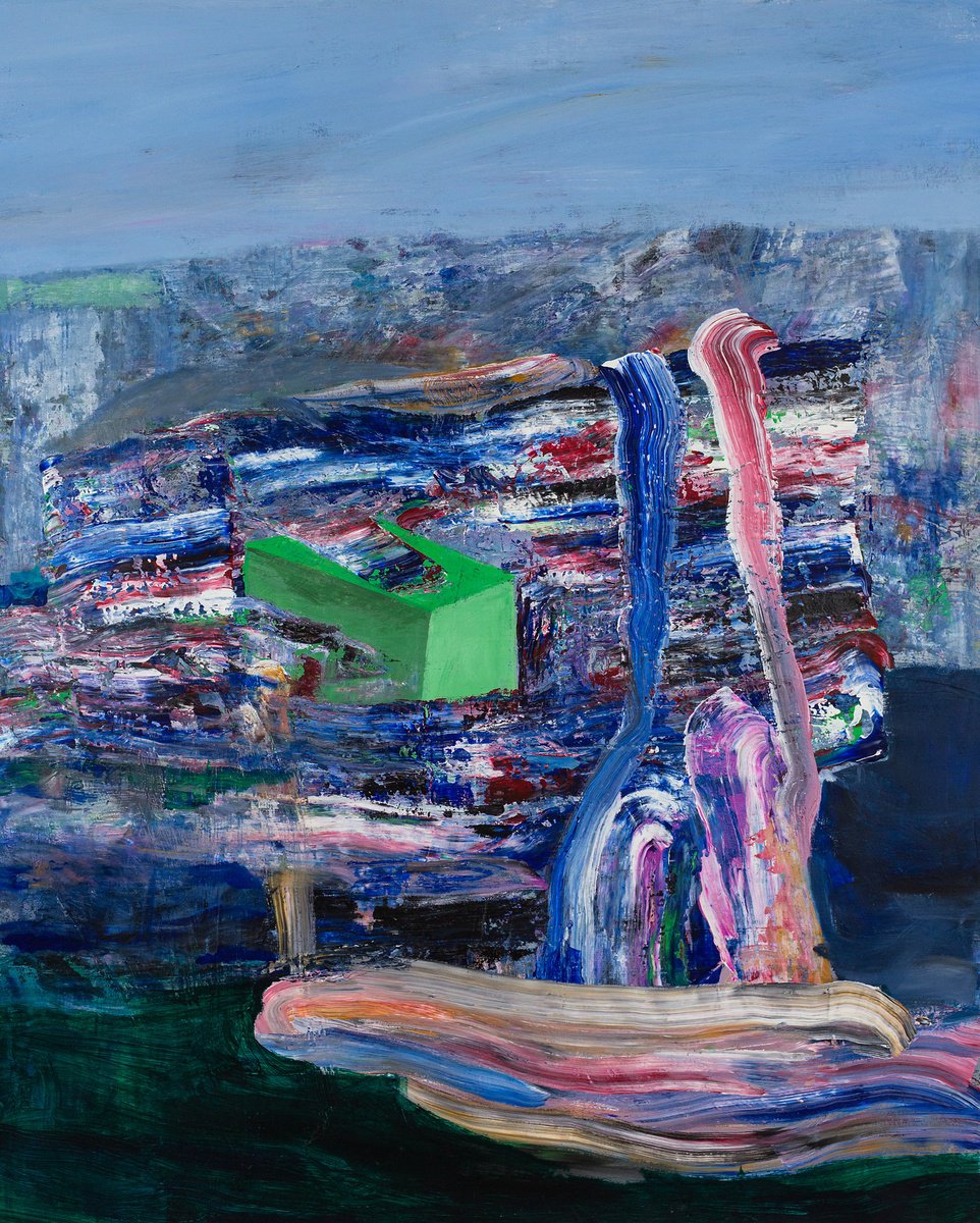 Organic Abstract Painting By Bogdan Bianca Ioana, 33 X 42, Untitled 29, Original Artwork