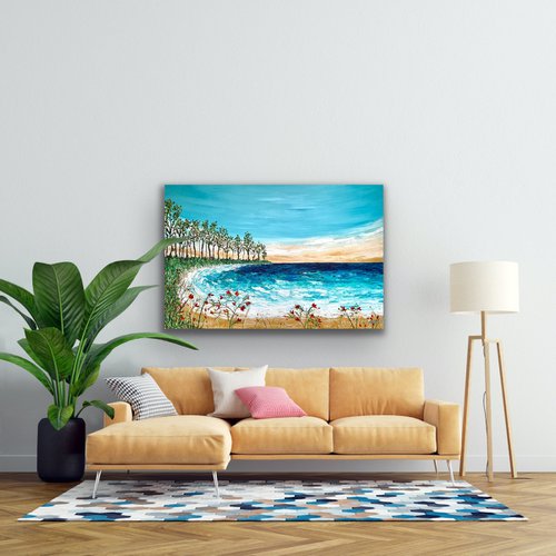 Tropical Blue Seascape and Sky - Pooja Verma by Pooja Verma