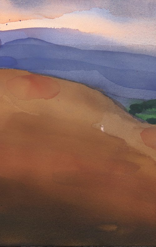 Breaking dawn beyond red hill by Prashant Prabhu