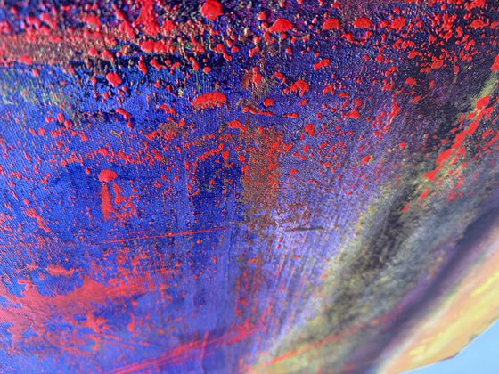 Between flame and blue