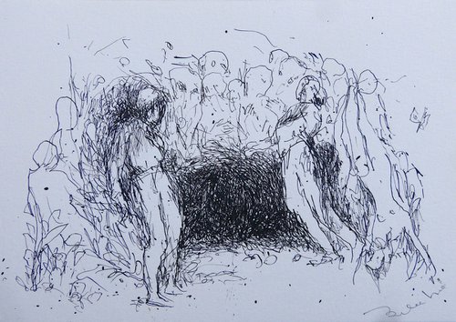 The Pagan Party 1, 21x15 cm by Frederic Belaubre