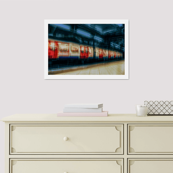 London Vibrations - Abstract Vision of The Tube. Limited Edition 3/50 15x10 inch Photographic Print