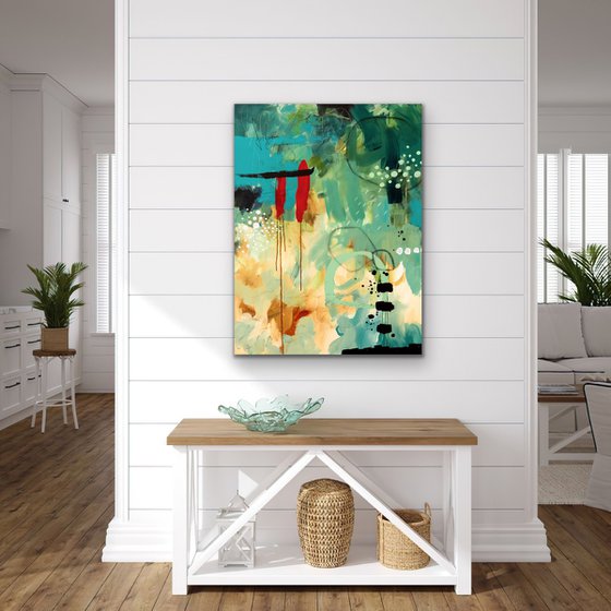 Je t'écris ce poème - Original large abstract painting - Ready to hang