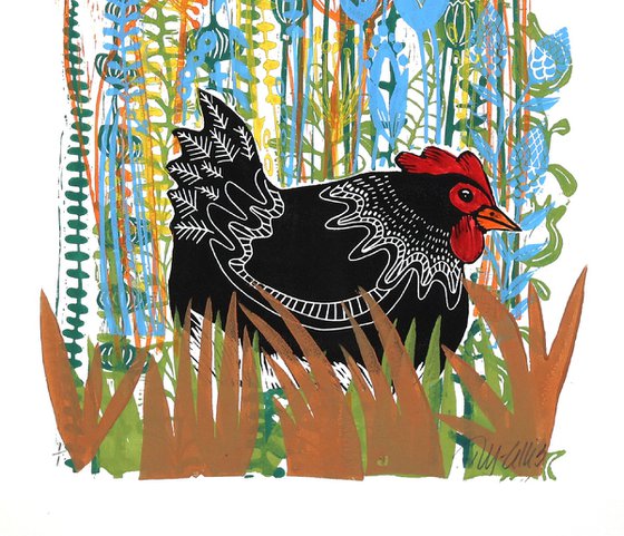 Happy Hens, print set