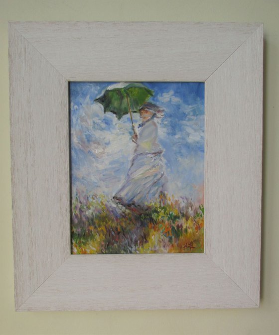 After Monet; Shade Under the Umbrella.