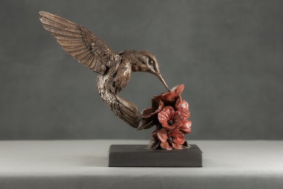 Hummingbird Bronze Resin