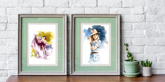 Diptych 'Fashion Women.'