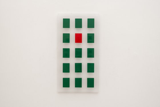 Geometrical Red In Green