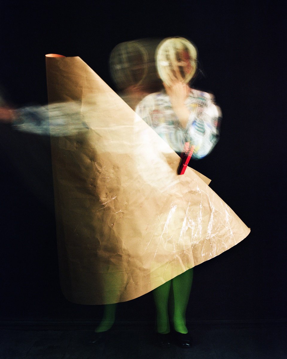 Expressive Portrait Photograph By Tania Serket, 16 X 20", Paper Trick, Original Artwork