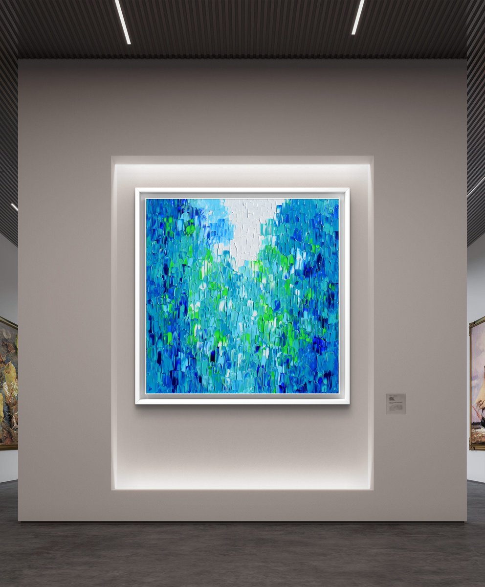 Relief Blue 14 By Soos Tiberiu, 31 X 31, Artwork For Sale On Artfinder