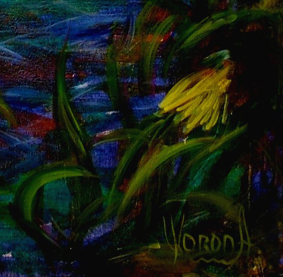 Sunflowers at Dusk