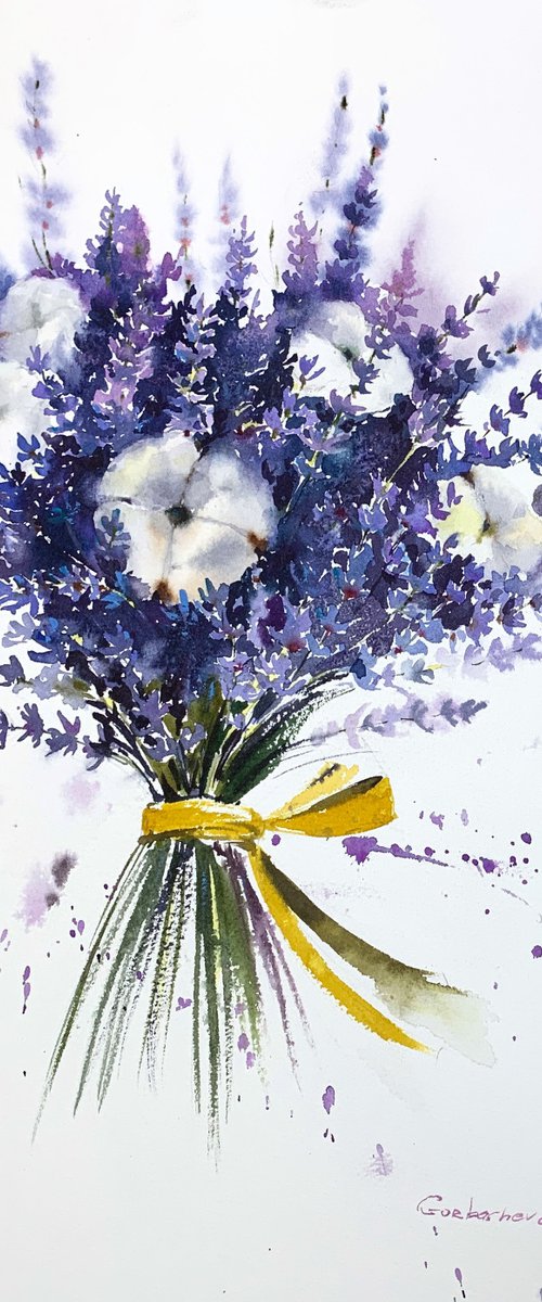 lavender bouquet by Eugenia Gorbacheva