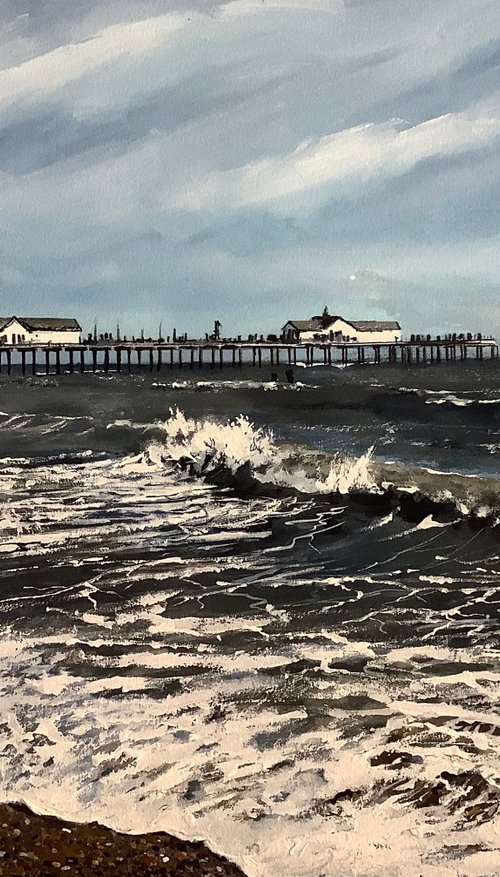 Rough Sea at Southwold by Darren Carey
