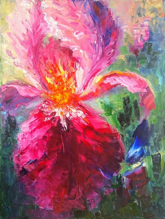 Diptych flowers Irises