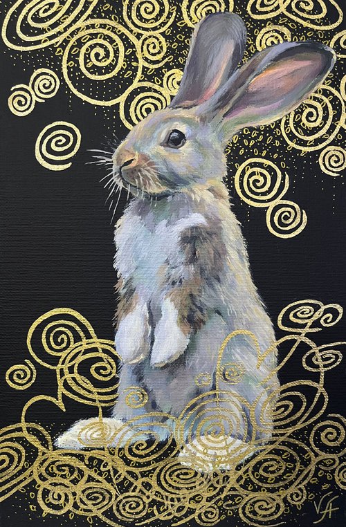 Standing rabbit by Alona Vakhmistrova