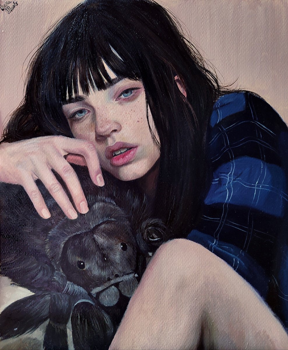 Surrealistic Oil Painting , My Friend By Laura Muolo, 14 X 17, Artwork For Sale On Artfinder