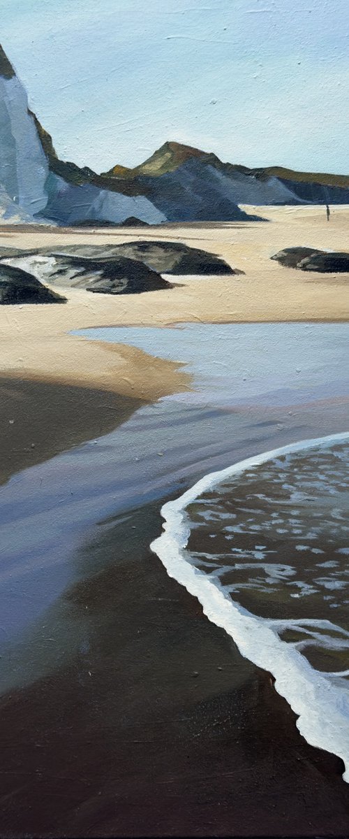 Sunlight White Rocks Beach by Joseph Lynch