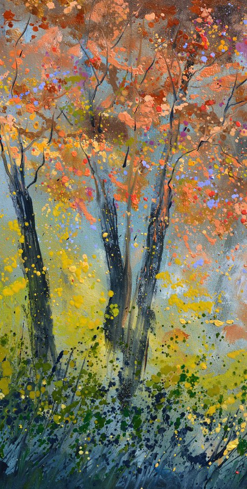 Autumn in the wood- 5423 by Pol Henry Ledent