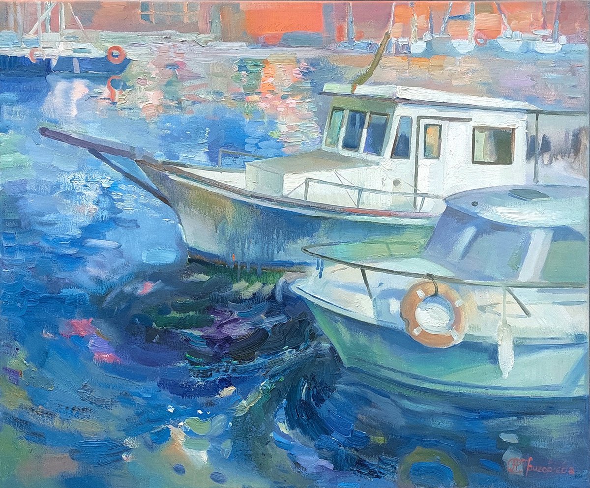 Impressionistic Landscape Oil Painting By Anastasiia Grygorieva, 29 X 24, Transparent Reality, Original Artwork