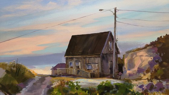 Evening at Peggy's  Cove (36x48x1.5")