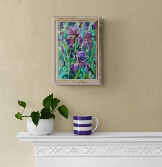 Purple irises