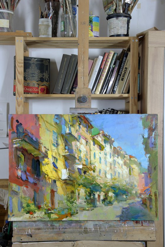 "Street in Riomaggiore"