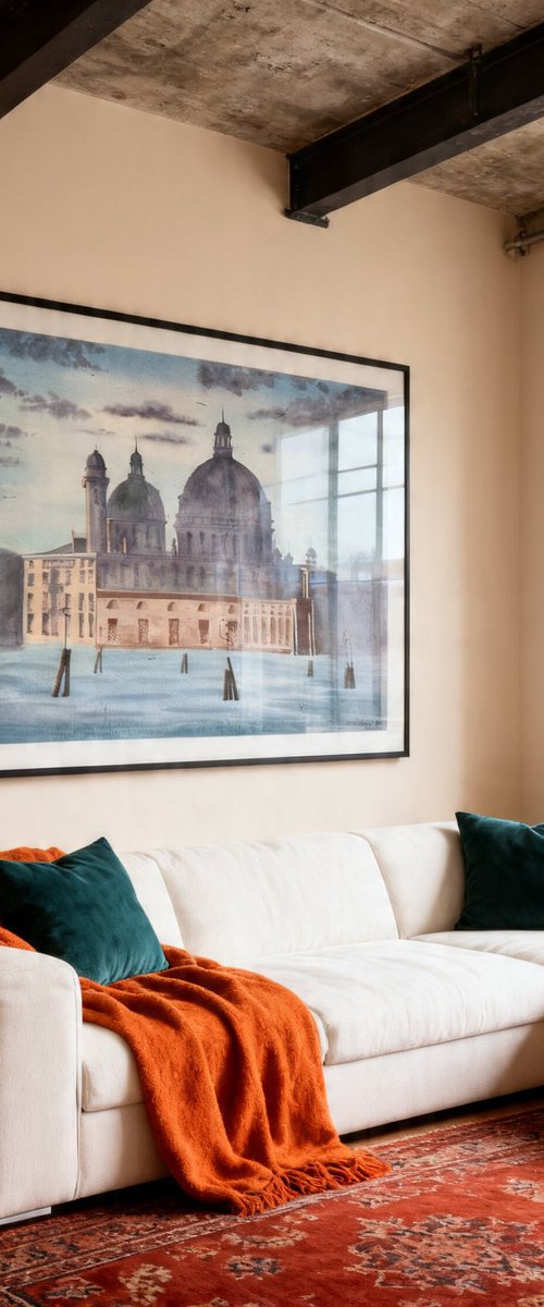 Warm Foggy Sunrise in Venice by Yuliia Sharapova