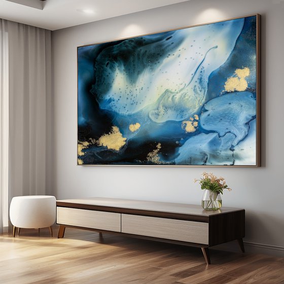 Ocean Abstract Fluid Painting