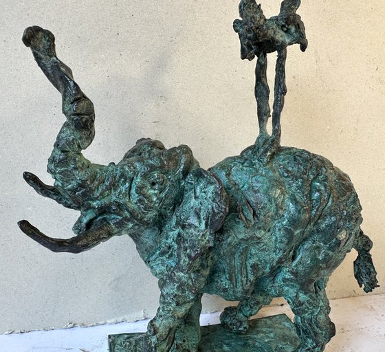 Elephant and bird 2025