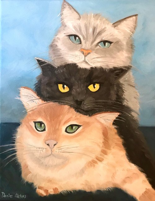 Mischievous Trio by Deniz A.