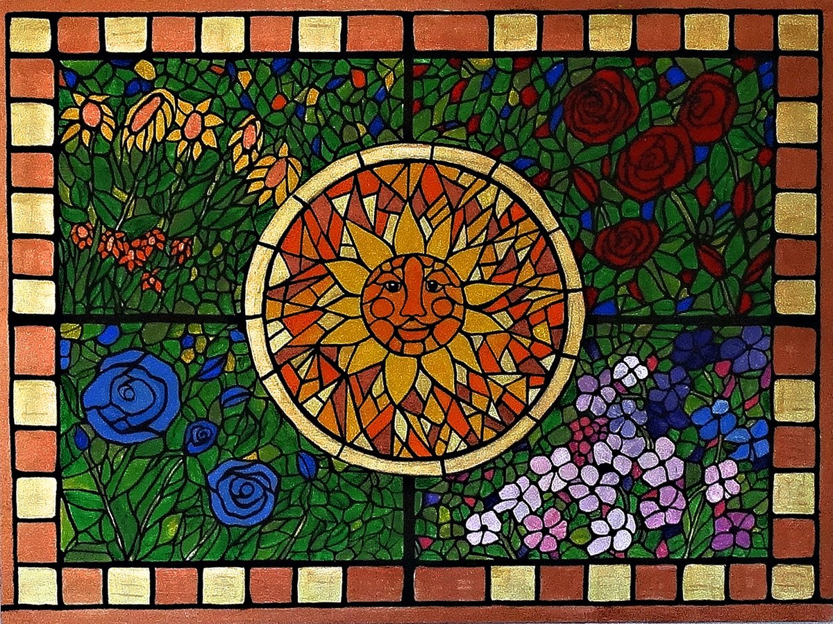 Sunshine mosaic by Rachel Olynuk
