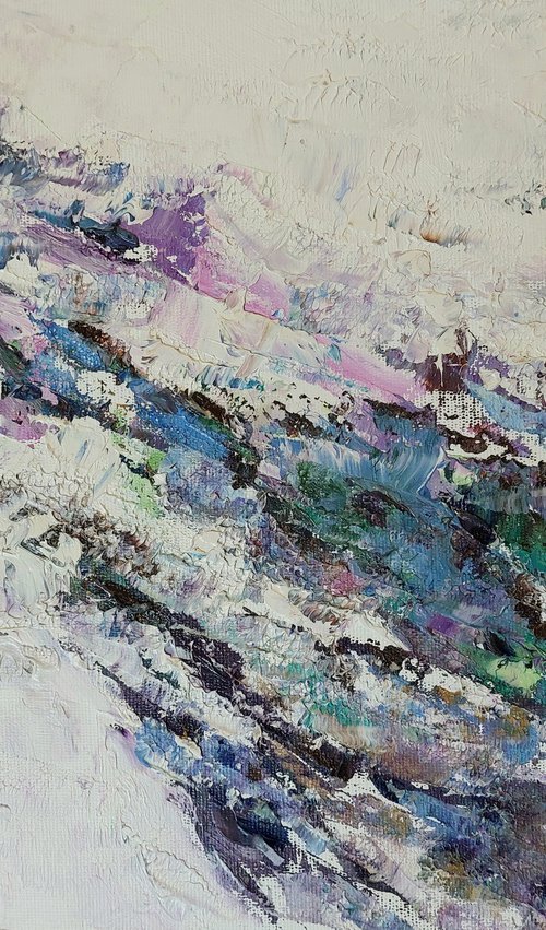 Peacock Abstract by Zoe Elizabeth Norman