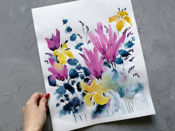 Wildflowers painting