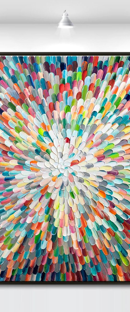 'Sanctus universum' - 36x36" by Tatiana Georgieva