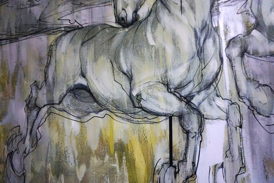 Carousel of Rain and Sun. Horses