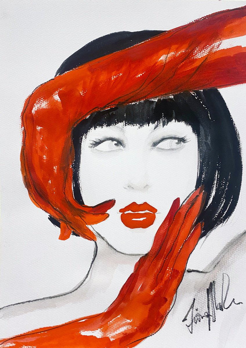 Red gloves II by Fiona Maclean