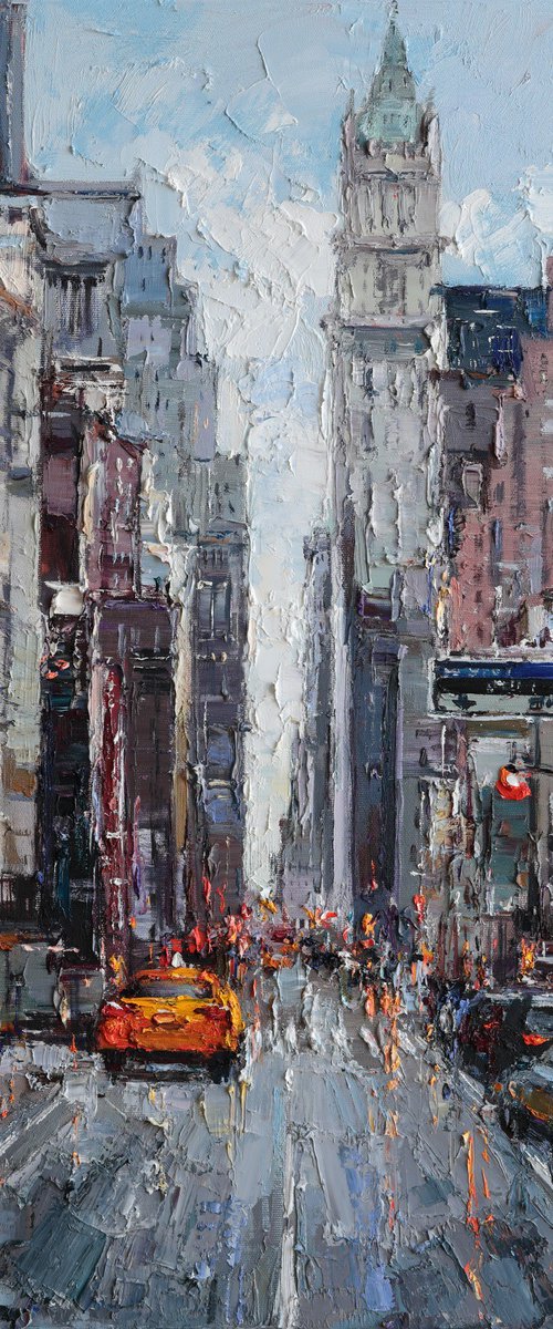 City Street Reflections by Anastasiia Valiulina