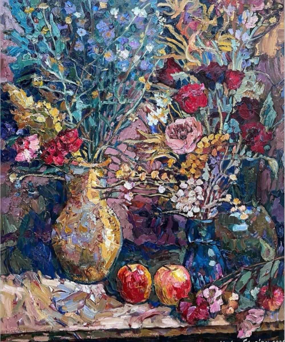 Autumn Still Life By Nadezda Stupina, 24 X 29, Artwork For Sale On Artfinder