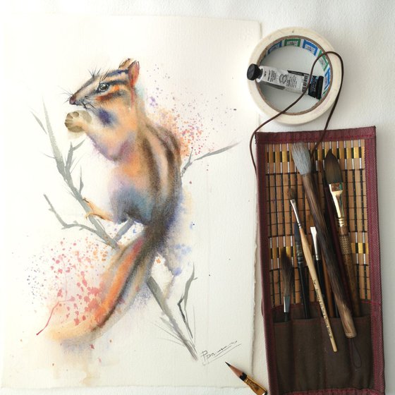 Chipmunk portrait