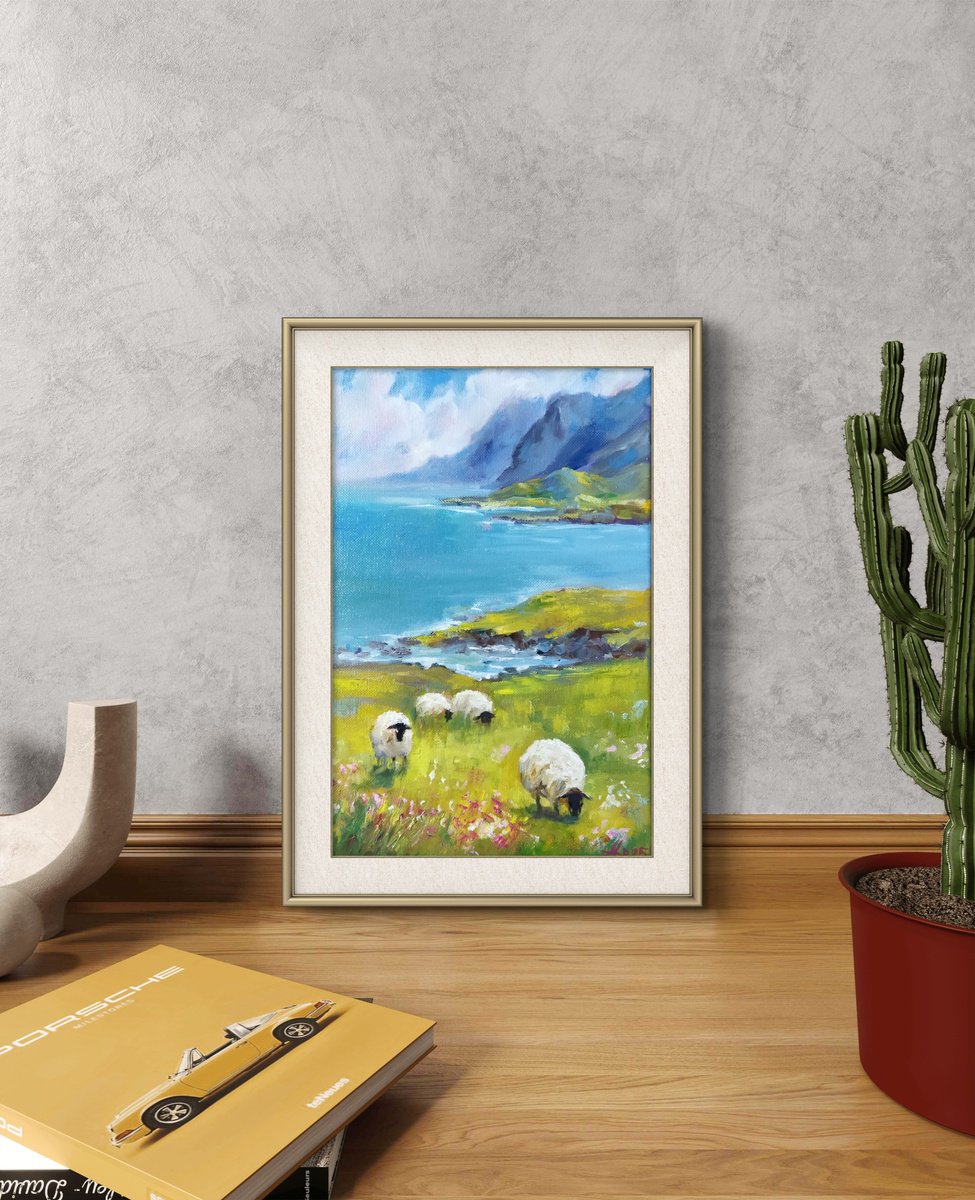 Scottish Landscape By Ann Krasikova, 8 X 12, Artwork For Sale On Artfinder