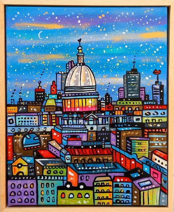 Futuristic  St Paul's Cathedral London