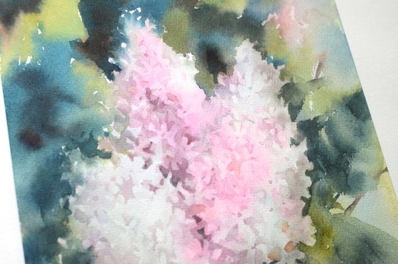 A branch of light lilac