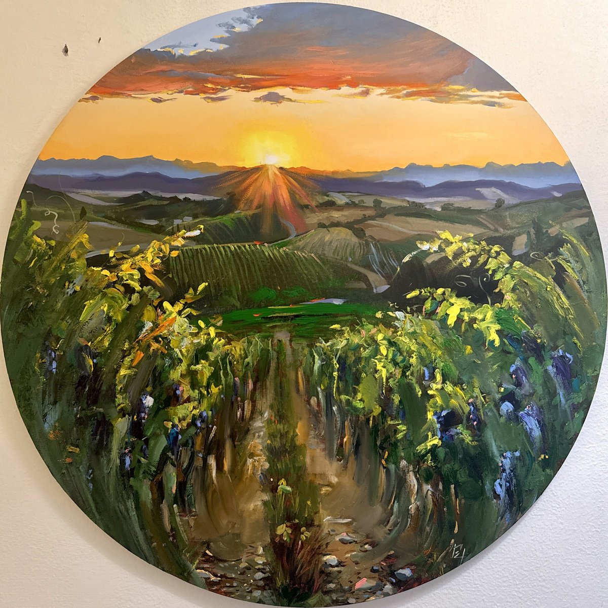 Morning Of Tuscany By Olena Hromova, 35 X 35, Artwork For Sale On Artfinder