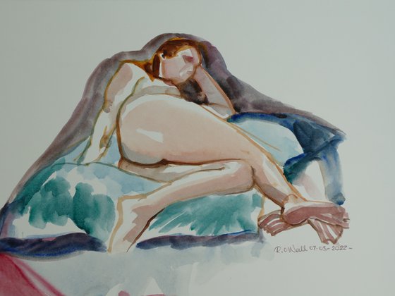 Reclining female nude
