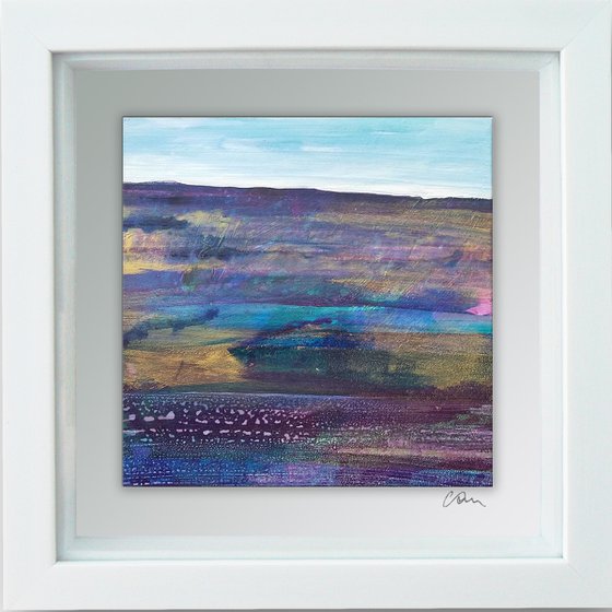 Framed ready to hang original abstract - abstract landscape #21