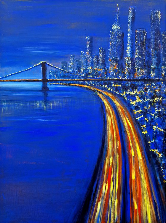 Light traces in New York