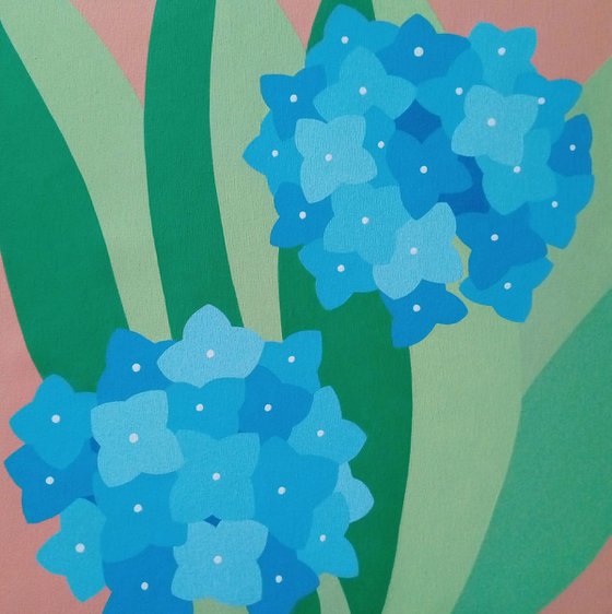 Blue hydrangeas I