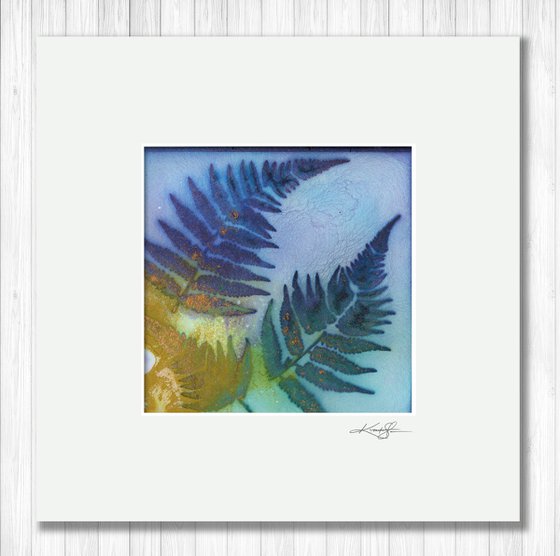 Fern Leaf 9 - Mixed Water Media Painting by Kathy Morton Stanion