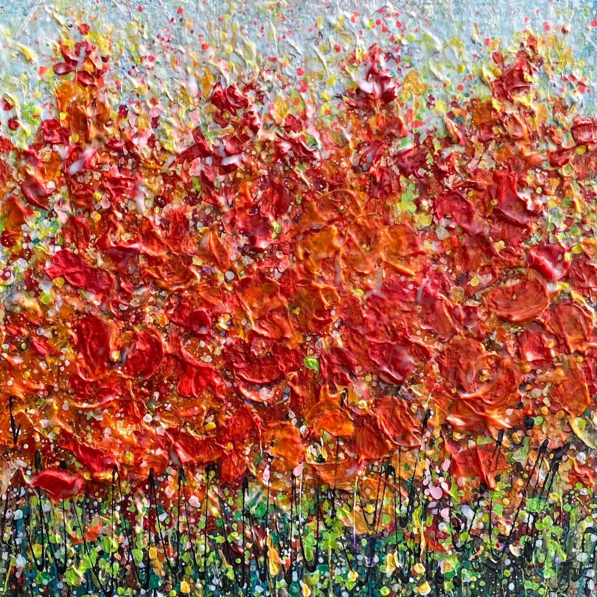 Abstract Poppies by OLena Art - Lena Owens
