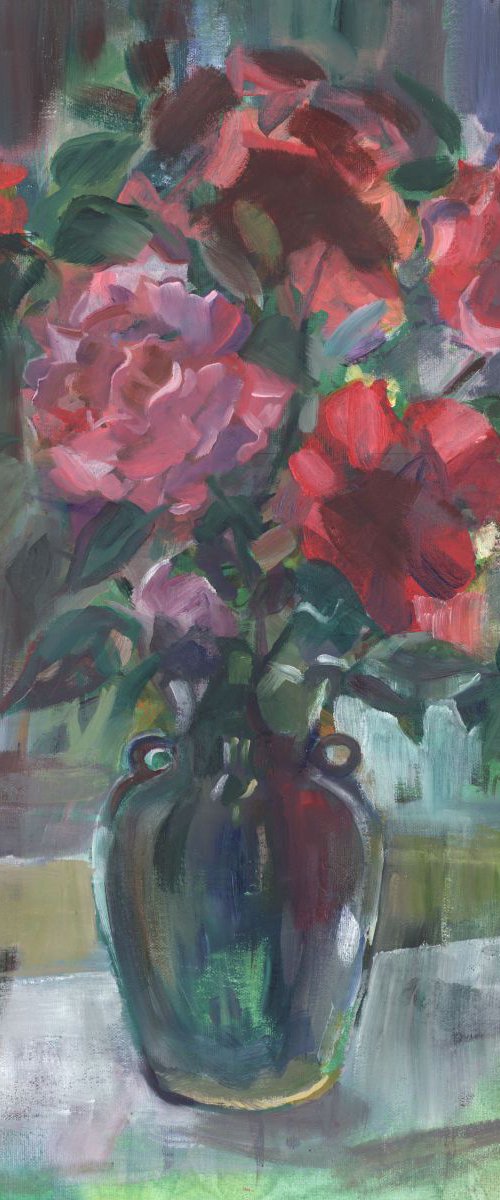 Morning Roses by Patricia Murray